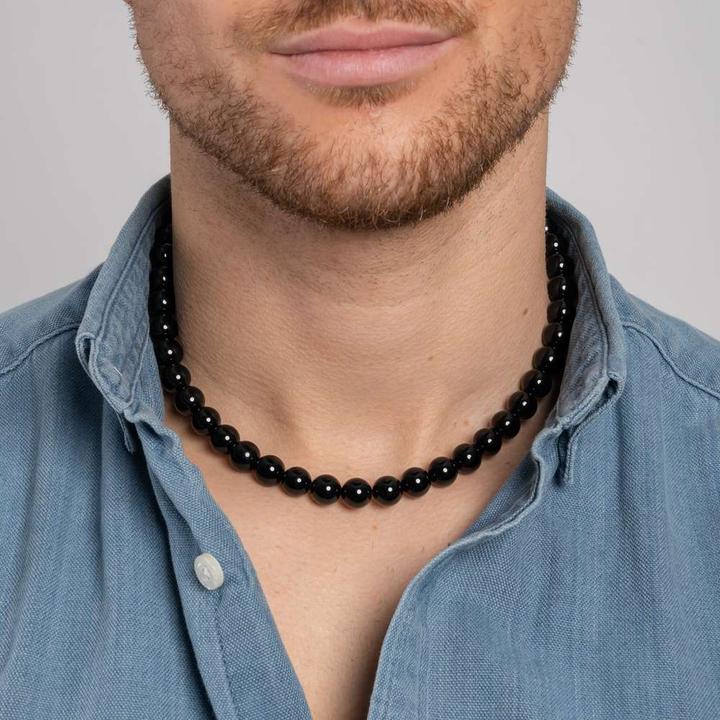 Produktbild Bijouteria Steinkette (Edelstahl, Onyx, 40 cm)