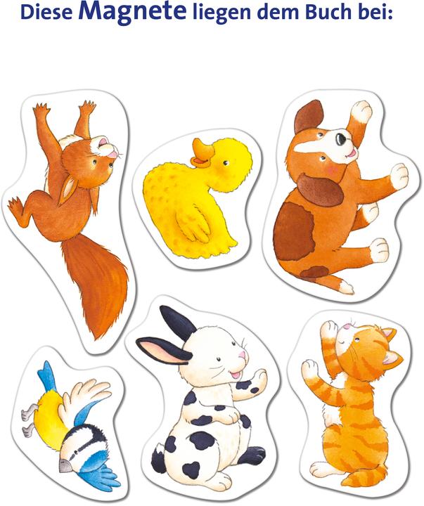 Ravensburger Mon premier livre magnétique : Qui appartient à qui? Les enfants animaux - livre de jeu magnétique (Allemand)