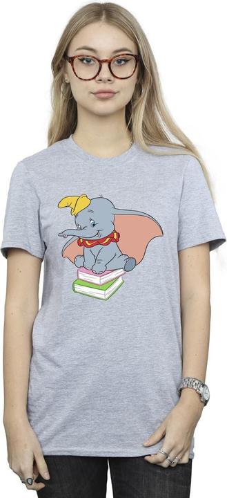 Immagine prodotto Disney Dumbo Sitting On Books Maglietta Ampia Donna (S)