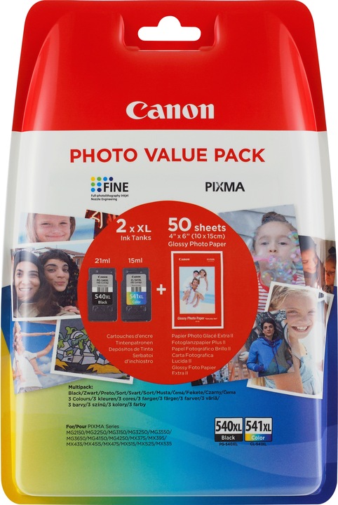 Canon PG-540XL/CL541XL Value Pack (M, FC, C, Y)