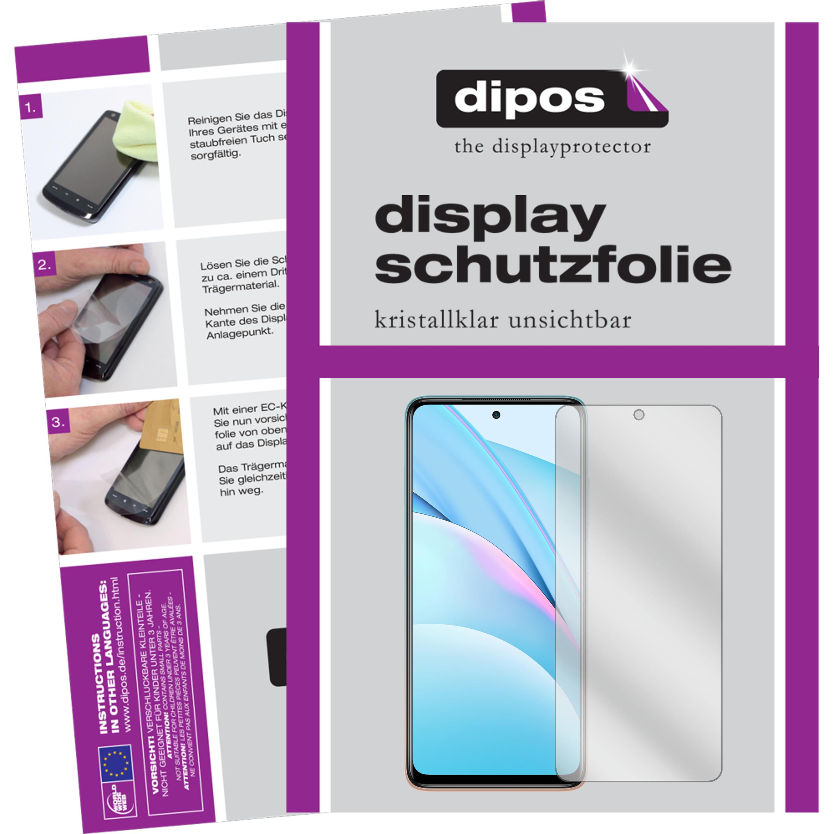 Dipos Displayschutzfolie Crystalclear (4 Stück, Xiaomi Mi 10T Lite), Smartphone Schutzfolie, Transparent