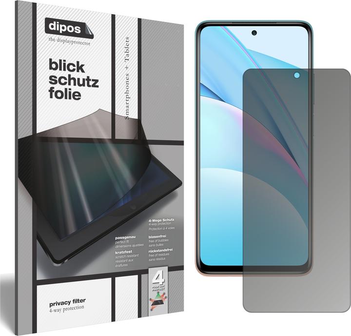 Actual product image Dipos Screen Protector 4-Way Privacy (1 Piece, Mi 10T Lite)