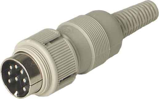 Immagine prodotto SKS Connettore circolare Hirschmann DIN Spina, diritto Numero di poli: 8 Grigio MAS 8100S 1 pz.