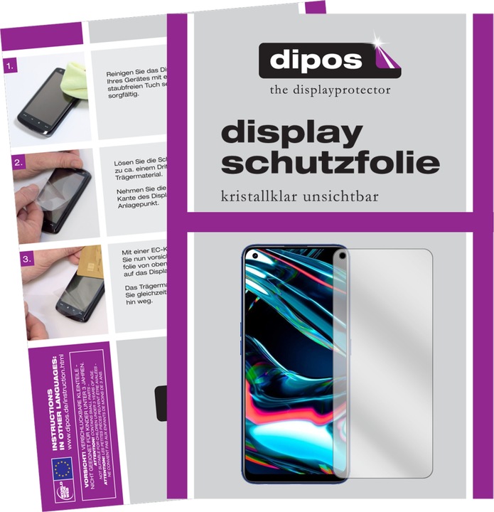 Actual product image Dipos Screen Protector Crystalclear (6 Piece, Realme 7 Pro)