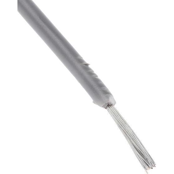 RS PRO Normierte Aderleitung Ø 2.6mm / 0,5 mm² Kupfer, Grau 16/0,2 mm Litzen, 100m (100 m) (1805916)