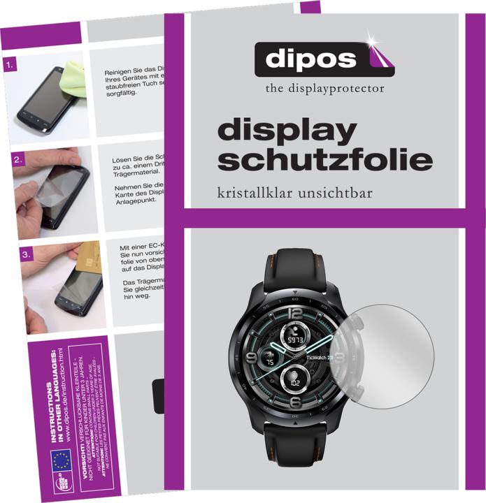 Actual product image Dipos Screen Protector Crystalclear (TicWatch Pro 3)
