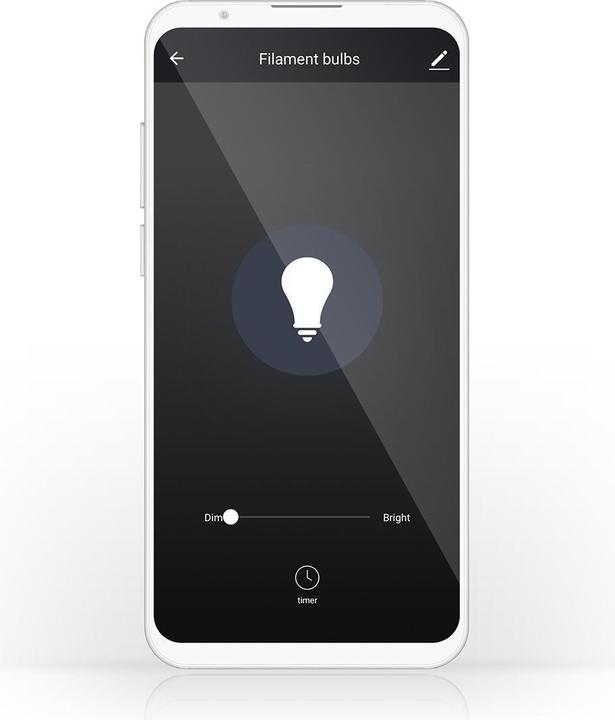 Actual product image Nedis WLAN Smart LED, Filament, 5W, E27, Globe, Clear (E27, 5 W, 500 lm, 1 x, F)