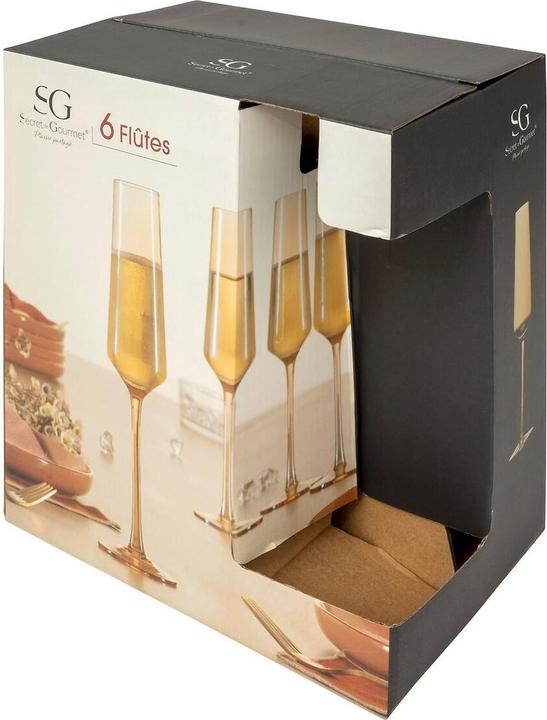 Actual product image Secret de Gourmet Champagne glass set, 0.16 l, 6 pcs (16 cl, 6 Glasses, Champagne glasses)