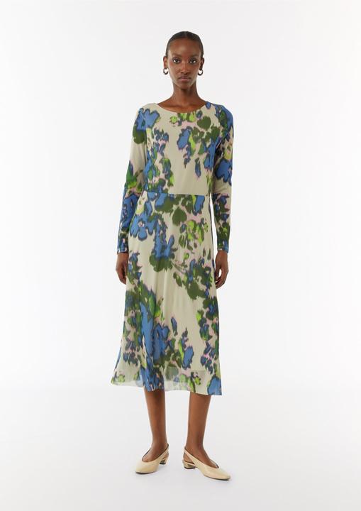 Produktbild Comma Kleid Jerseykleid aus Mesh mit U-Boot-Ausschnitt (32)