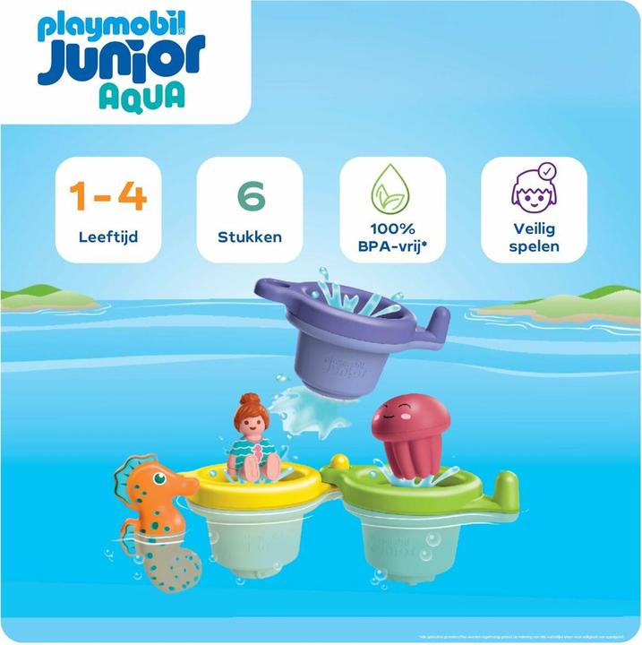 Productafbeelding Playmobil JUNIOR AQUA: Drijvende beker met waterpret