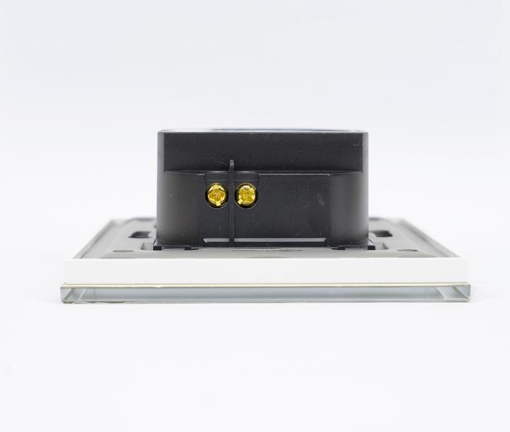 Produktbild PNI Einfacher Touch-Schalter SH101G aus Glas, Gold mit goldener LED-Anzeige