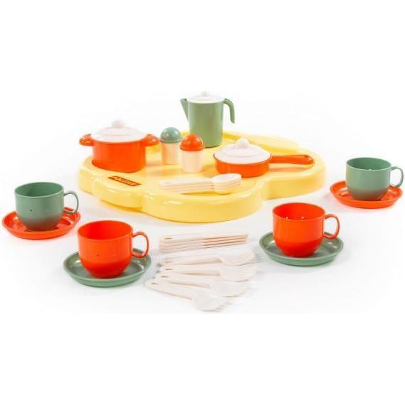 Wader Polesie Geschirrset Janina mit Tablett für 4 Personen – 54937 POLESIE