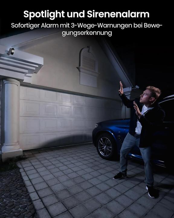 Actual product image Aosu 5MP Überwachungskamera-Set mit Akku, 2 Kameras, 1 Homebase, erweiterbar