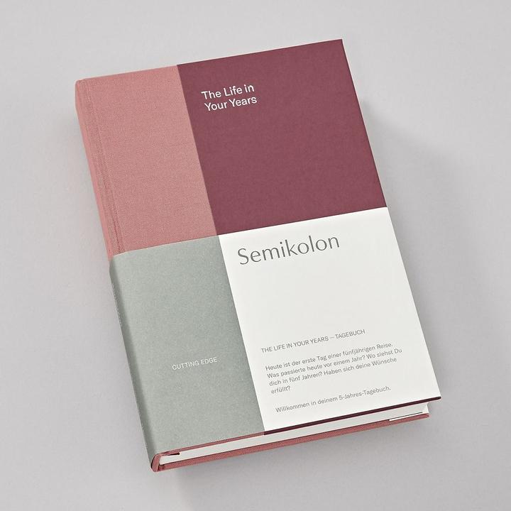 Actual product image Semikolon The Life in Your Years, 5-year book (A5), Blossom