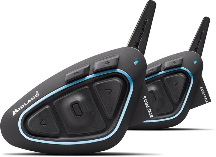 Image du produit Midland C1414.03 Interphone moto BTX2 Pro S-LR Twin Convient à (type de casque) tous les types de casque (Jeu de 2)