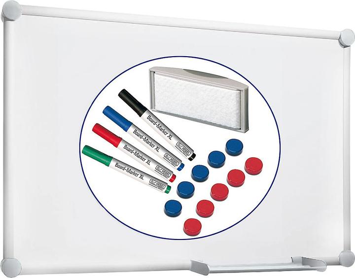 Immagine prodotto Maul Lavagna bianca MAULpro 2000, rivestita, magnetica, smaltata, versch. Dimensioni + 15 pezzi di (900 x 1200 mm)