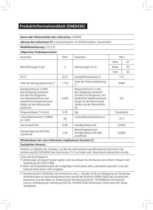 Actual product image Midea CTS 5.3F