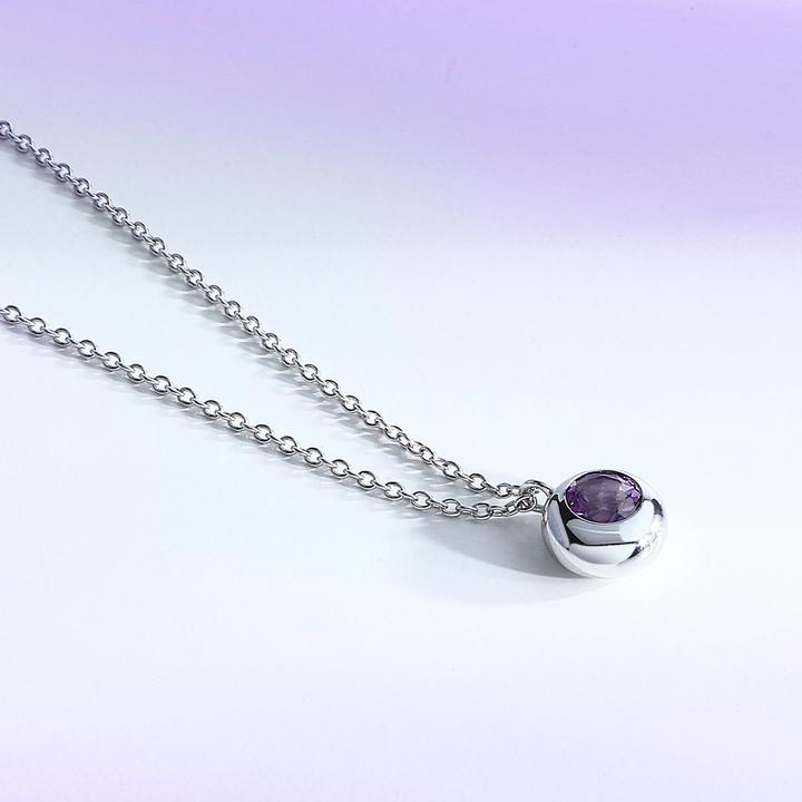 Immagine prodotto Morellato - Charming Silver Necklace with Amethyst Semipreziose SAXN07 (Argento 925)