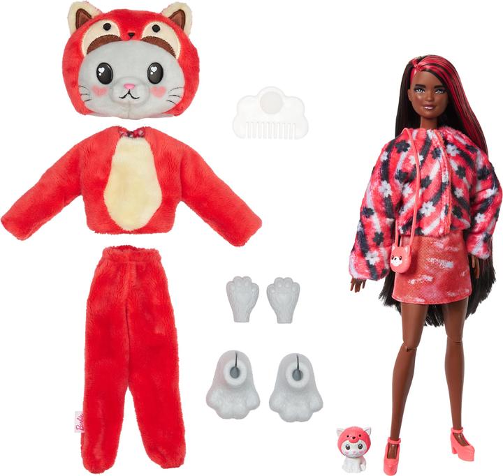 Actual product image Barbie Cutie Reveal kitten panda doll