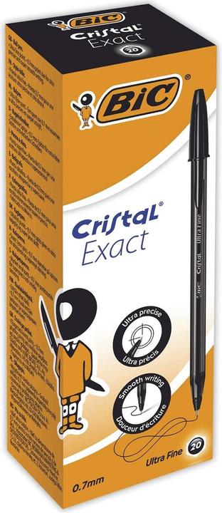 Produktbild Bic Kugelschreiber Cristal Exact, Strichfarbe: schwarz (Schwarz, 1 x)