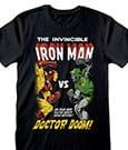 Actual product image Heroes Inc Marvel T-Shirt Iron Man vs Doom Grösse M (M)