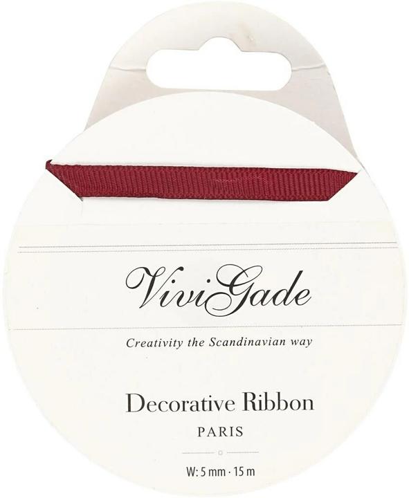 Actual product image Creativ Company Textile tape 15 m red (Gift ribbon, 1 x)