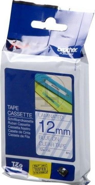 Produktbild Brother Tze-133 (1.20 cm, Transparent, Blau)