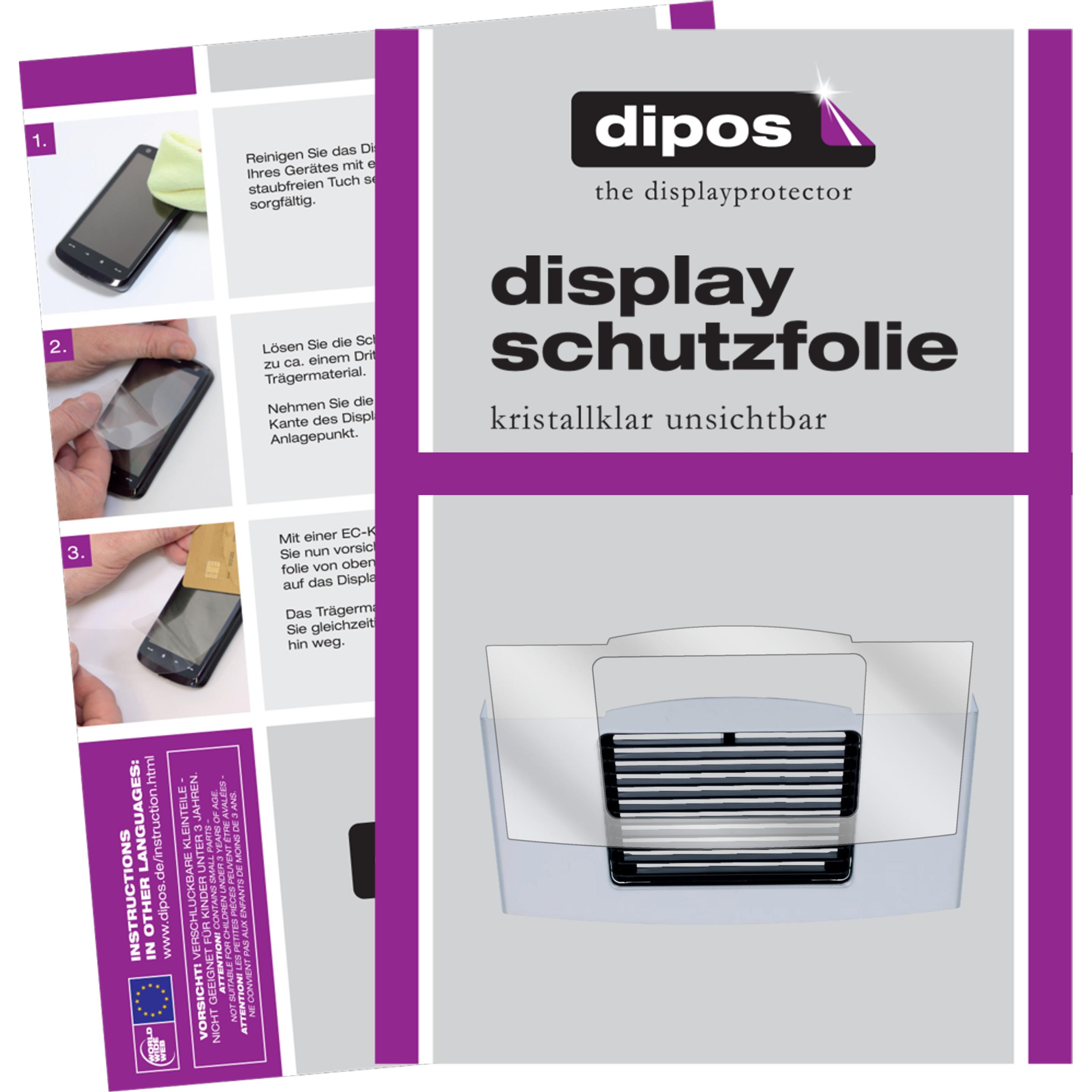 Dipos Displayschutzfolie Crystalclear, Zubehör Kaffeemaschinen, Transparent