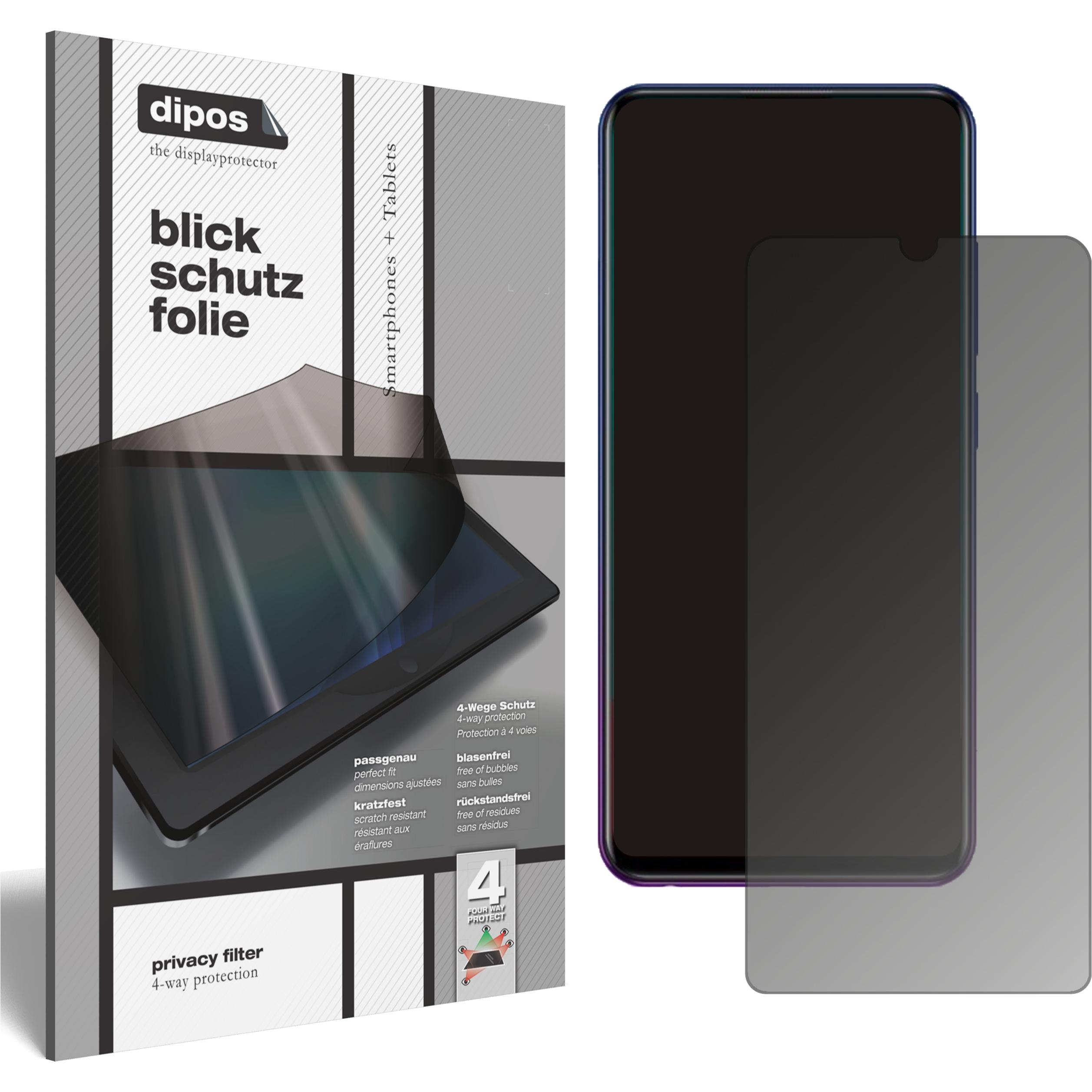 Dipos Blickschutzfolie 4-Way Privacy (1 Stück, Vivo iQOO U1), Smartphone Schutzfolie, Transparent