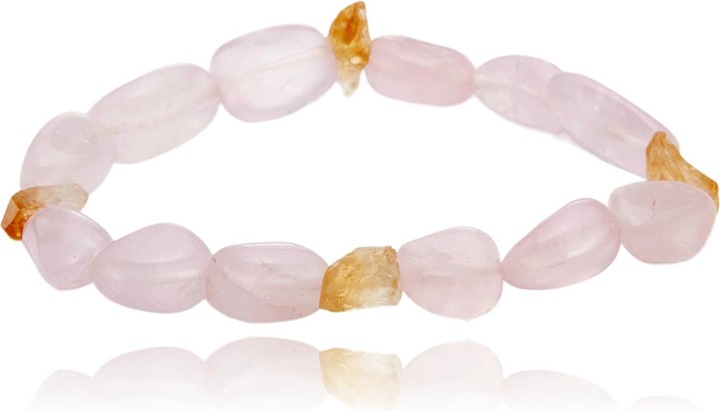 Produktbild Leyda Rosenquarz & Zitrin Armband (Farbstein)