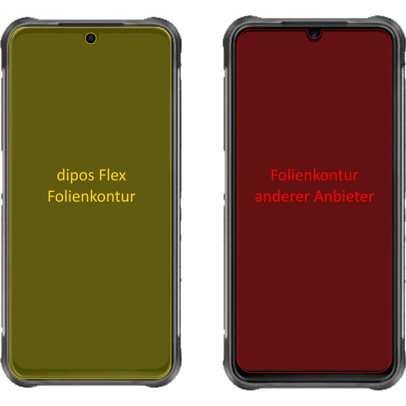 Thumbnail - Dipos Displayschutzfolie Full-Cover 3D (3 Stück, Umidigi Bison), Smartphone Schutzfolie, Transparent