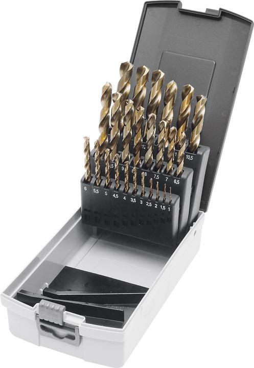 Kraftwerk 25-piece HSSE-Co5 twist drill assortment DIN 338ground (0.5 millimetre)