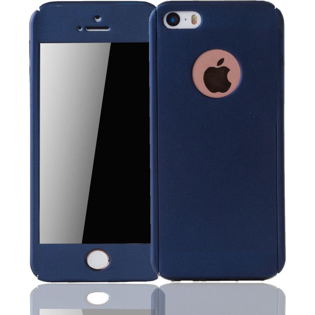 Thumbnail - König Design Schutz Handy Hülle für Apple iPhone 5 / 5s / SE Case Cover Displayschutz Blau (Apple iPhone 5), Smartphone ...