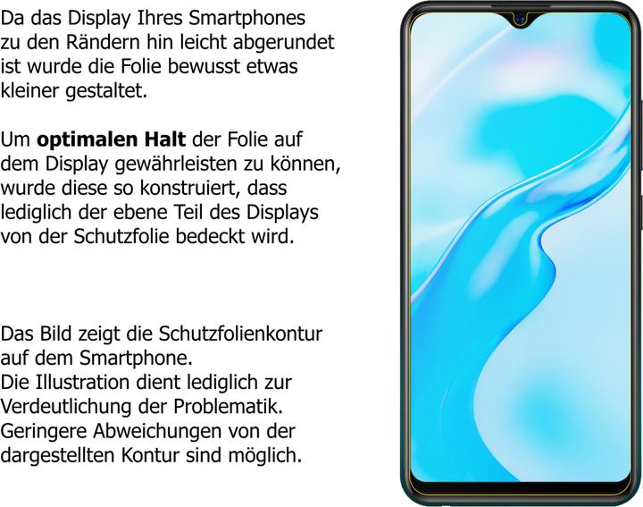 Actual product image Dipos Screen Protector Crystalclear (5 Piece, Vivo Y3S)