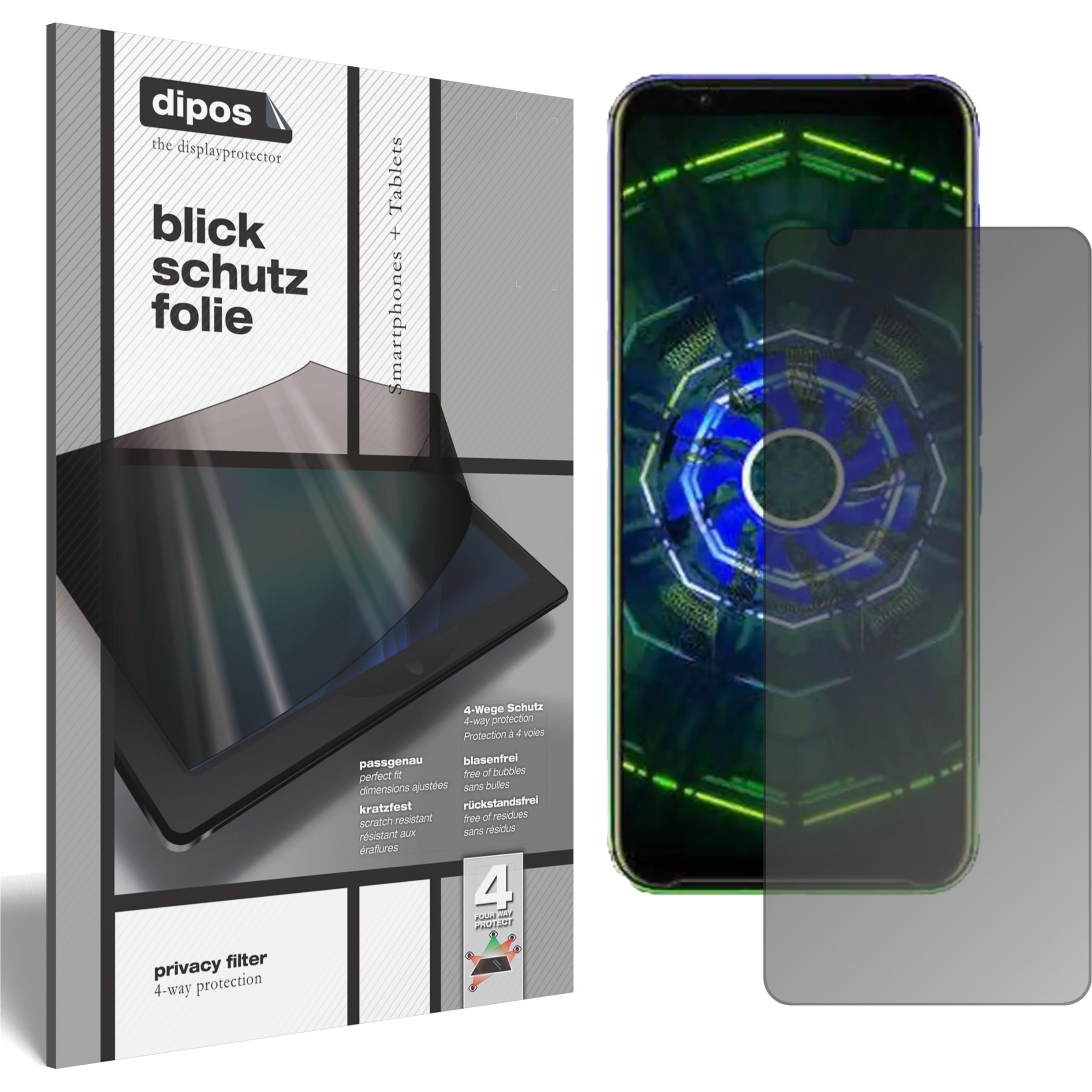 Dipos Blickschutzfolie 4-Way Privacy (1 Stück, ZTE Nubia Red Magic 5S), Smartphone Schutzfolie, Transparent
