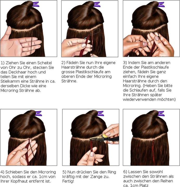 Actual product image Hair2heart 100 x 1g Microring Loop Extensions 60cm smooth 18 hazelnut blond loops hair extension (18 Hazelnut Blonde, 60 cm)