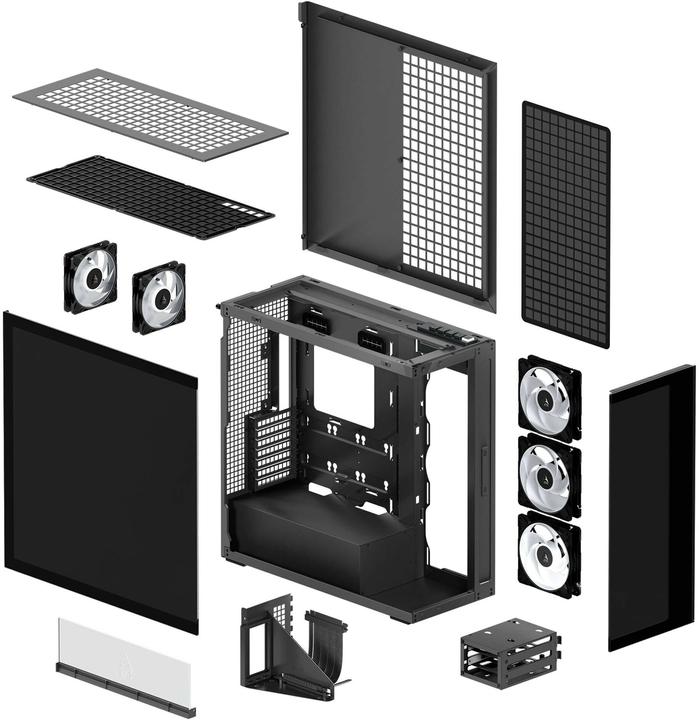 Produktbild Arctic Cooling PC-Gehäuse ACPCC00019A Black Mirror, Unterstützte (ATX, E-ATX)