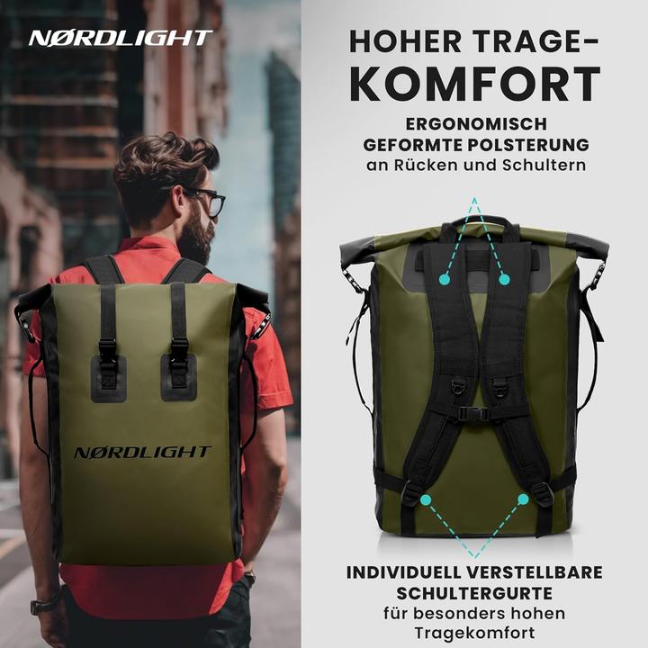 Produktbild Nordlight Wasserdichter Rucksack (35 l)