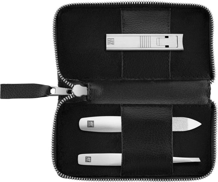Produktbild Zwilling 3tlg. Nagelpflege-Etui mit Nagelknipser schwarz