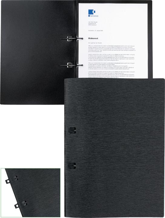 Immagine prodotto Kolma LineaVerde A4 raccoglitore a fogli mobili per il riciclaggio 2 penne nero (A4, 1x)