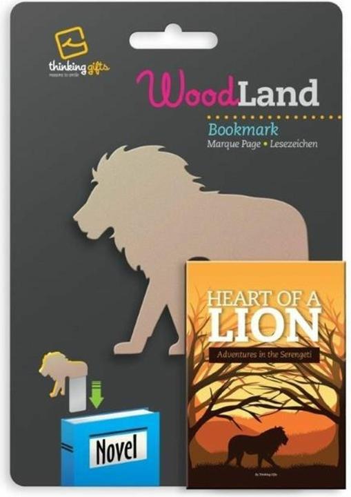 Produktbild Thinking Gifts WoodLand Lion Holzschild – ein Löwe