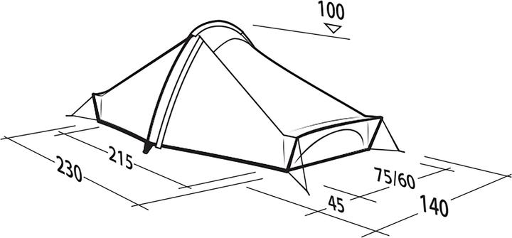 Produktbild Robens Starlight 1 Exp (Tunnelzelt, 2 kg, 1 Person)