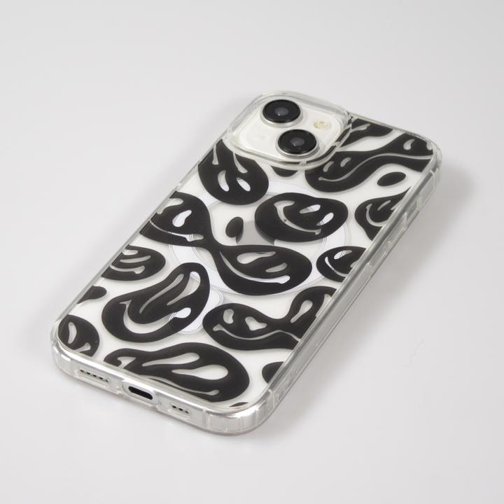 Produktbild PhoneLook Hülle Gummi Silikon MagSafe transparent Liquid Smiley (Apple iPhone 15)