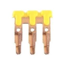 RS PRO Steckbrücke für Anschlussklemmenblock 25A, Cavo + Spina elettrica, Giallo