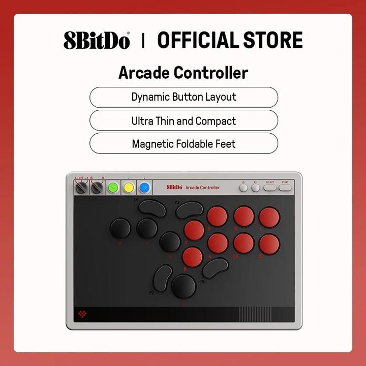 Actual product image 8bitdo Arcade Controller (PC, Switch, Switch 2)