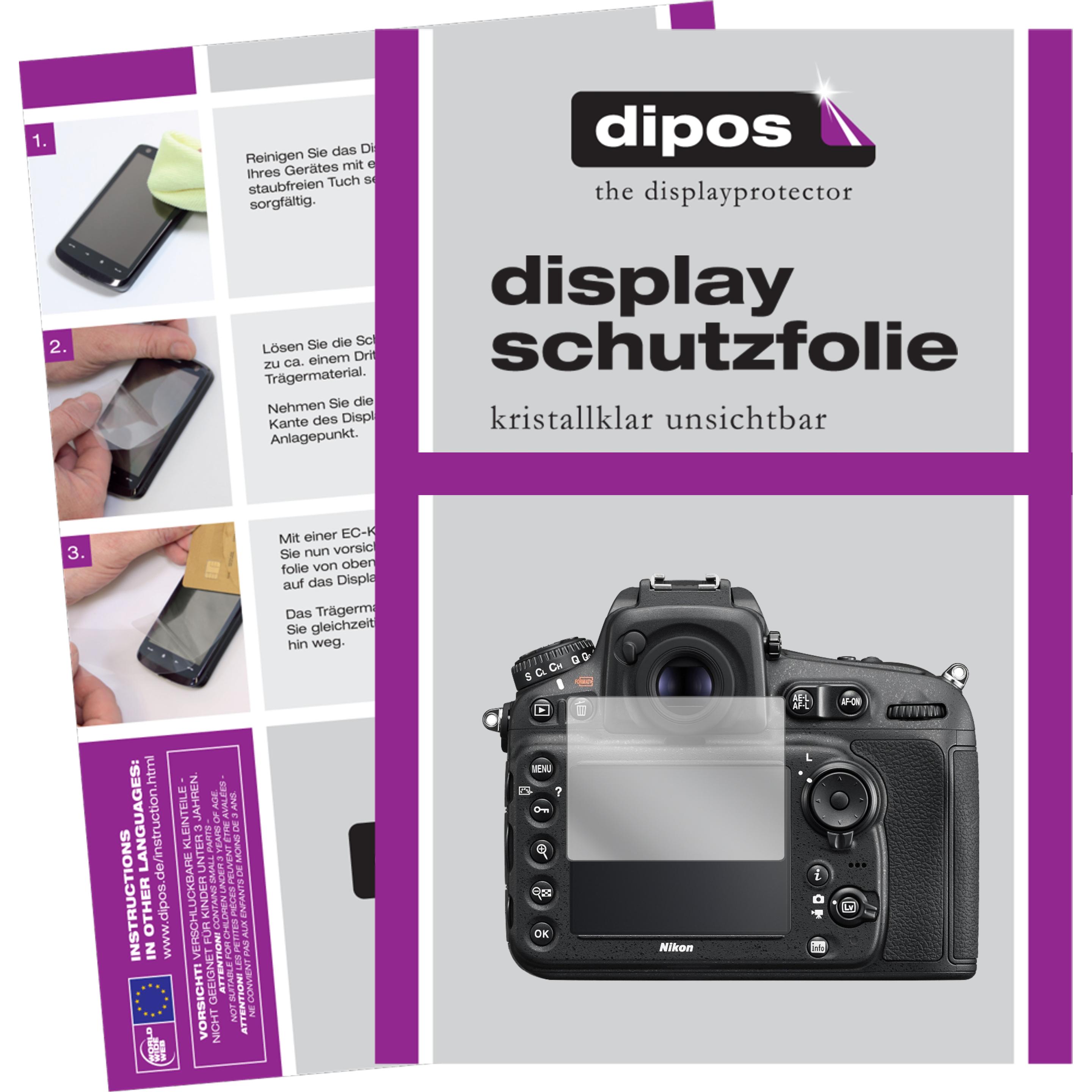 Dipos Displayschutzfolie Crystalclear (Displayschutz, D810A), Kameraschutz, Transparent