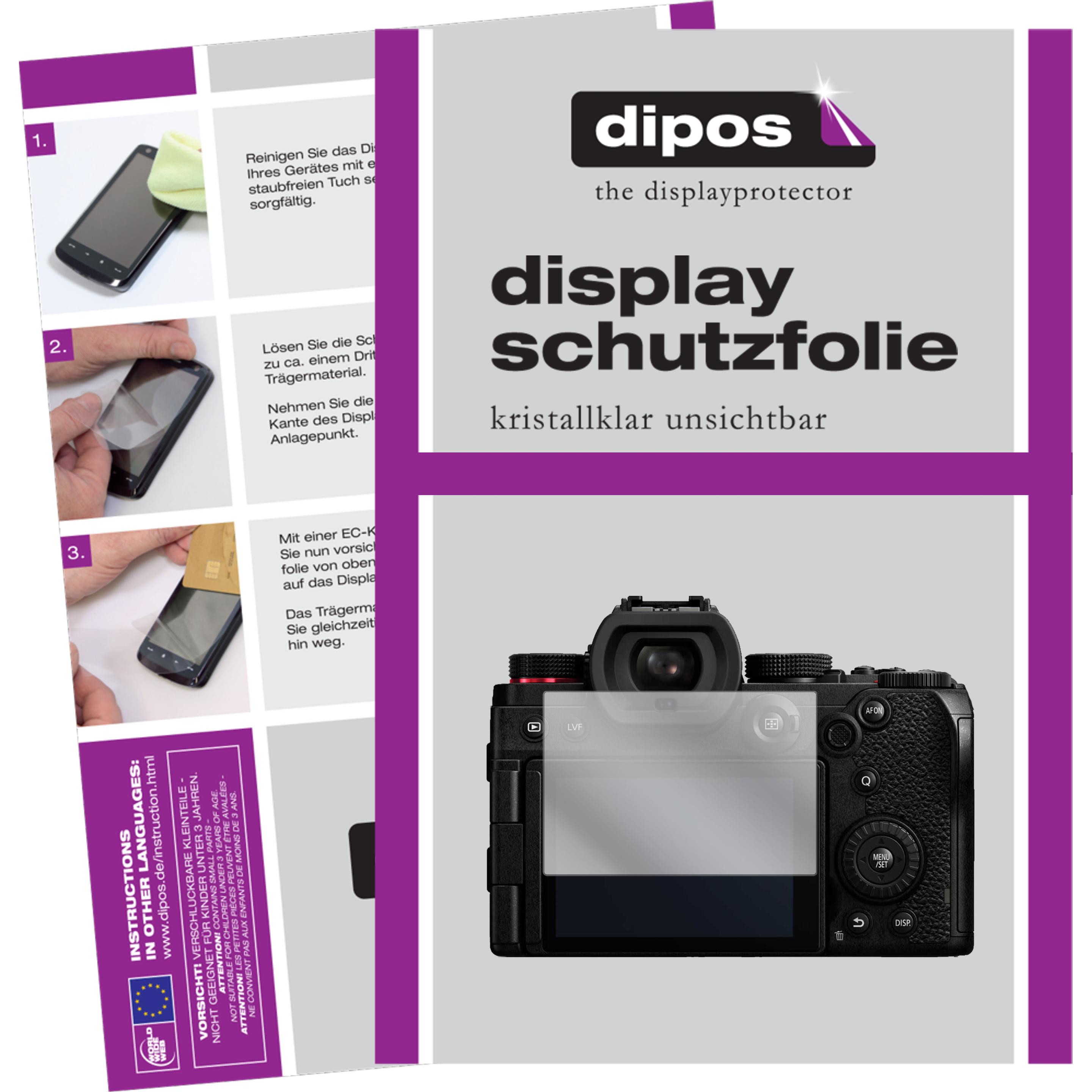 Dipos Displayschutzfolie Crystalclear (Displayschutz, Lumix DC-S5), Kameraschutz, Transparent