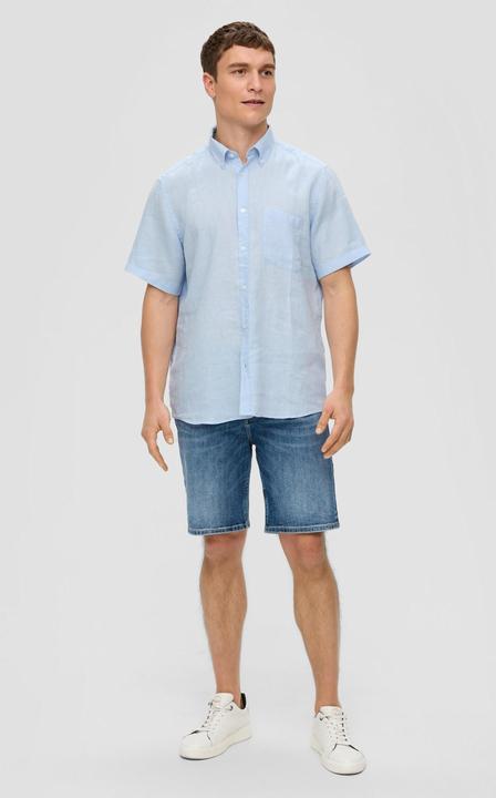 Immagine prodotto s.Oliver Hemd Kurzarmhemd aus Leinen (XL)