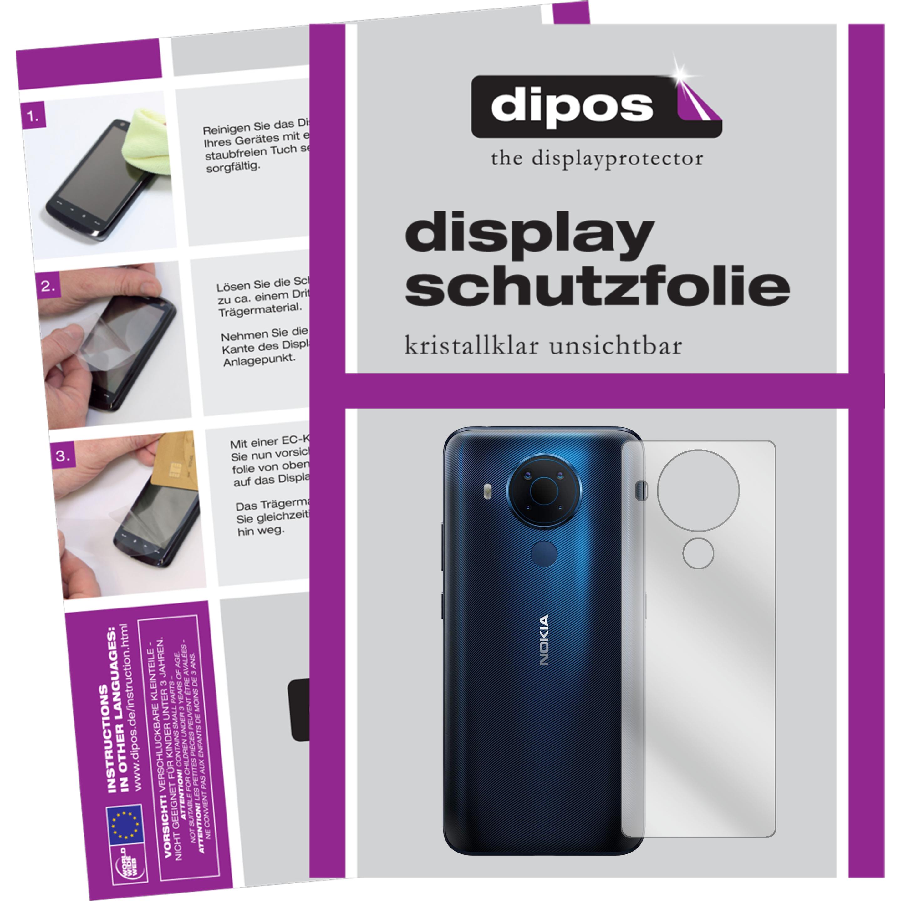 Dipos Displayschutzfolie Crystalclear (5 Stück, Nokia 5.4), Smartphone Schutzfolie, Transparent