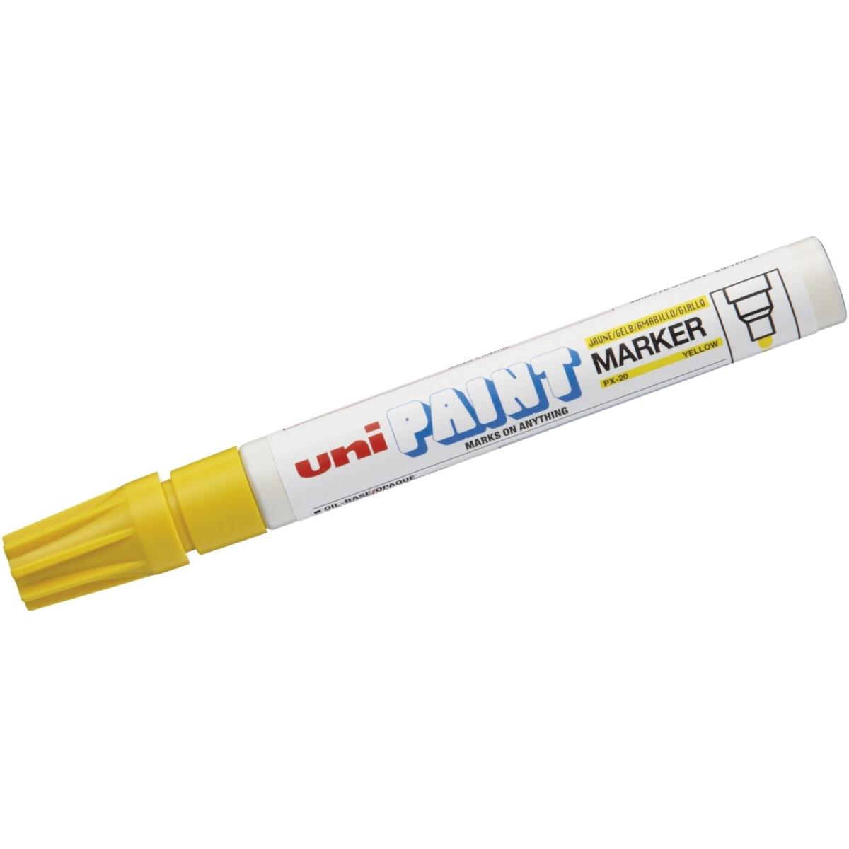 Thumbnail - Uni-ball, Marker, Permanent-Marker PAINT (PX-20), gelb (Gelb, 3 mm, 1 x)